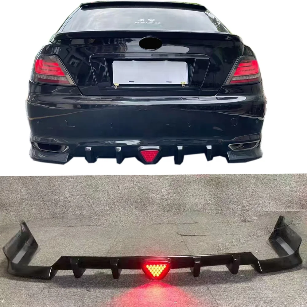 car bodykit for 2005-2009 Toyota mark  x  ABS plastic Toyota reiz rear lip diffuser with led