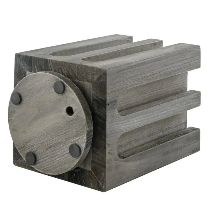 Vintage Gray Wood Rotating Coffee Capsules Pods Holder Espresso Pod Stand Carousel Dispenser Rack Holds 40 Capsules