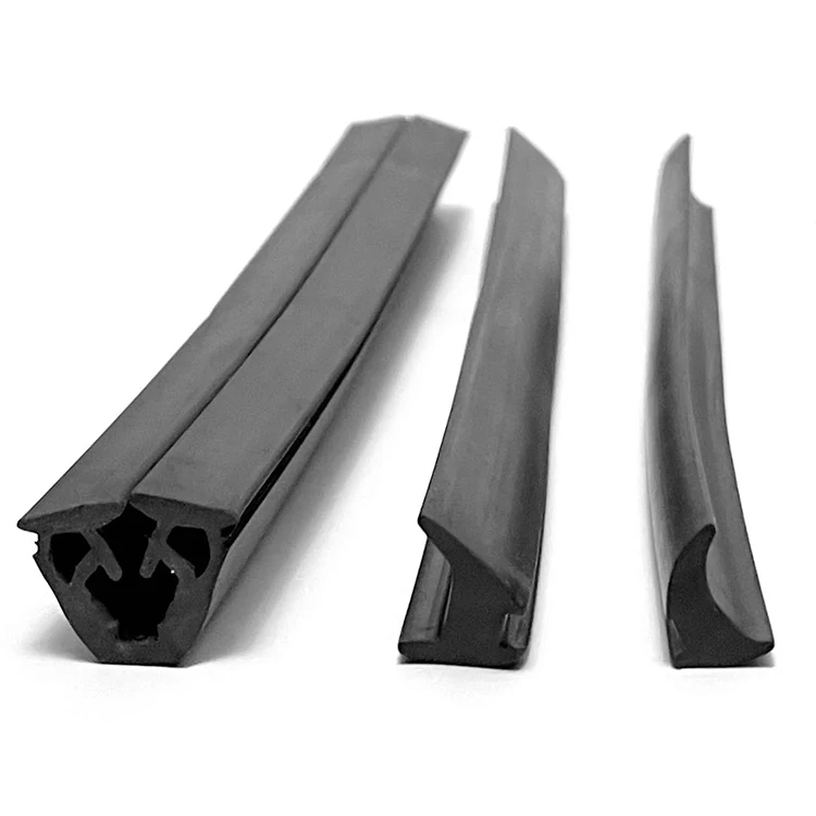 Black buffer high resilience garage door seals bottom Epdm rubber seal strip