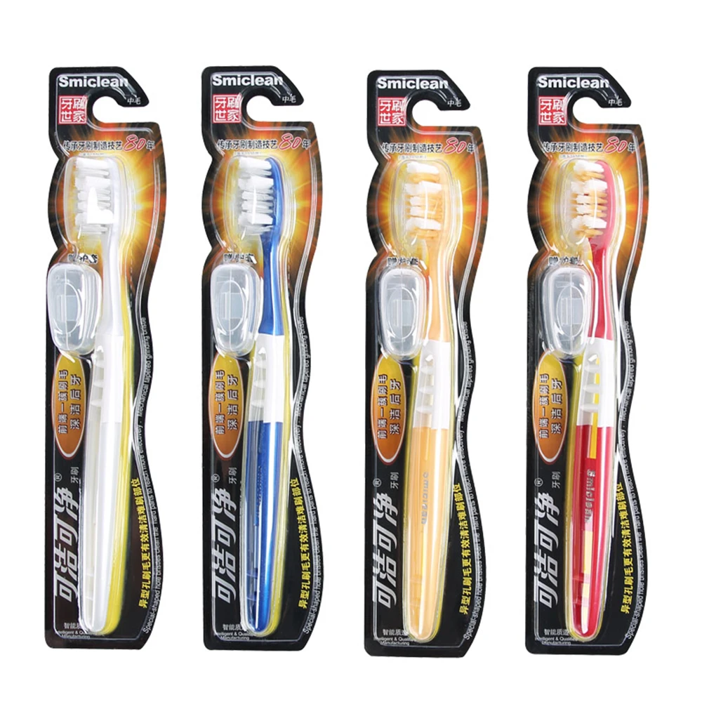 China adult toothbrush dupont tynex tooth brush travel teeth brush with cover