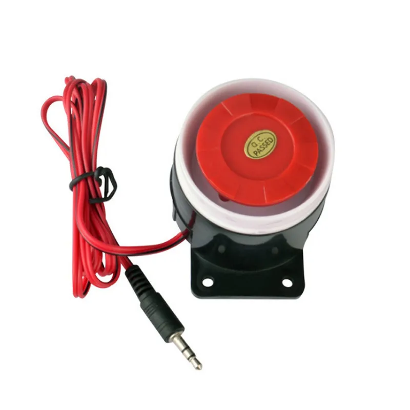 Высококачественная красная/белая Проводная охранная сигнализация DC12V Smart Mini Siren