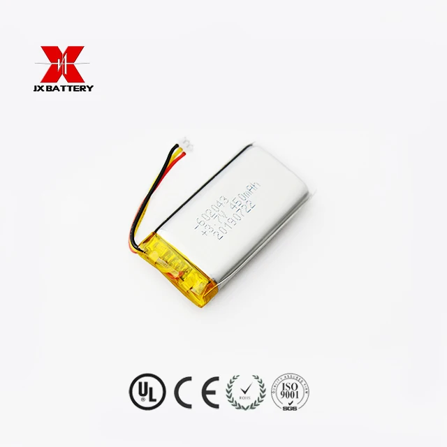 lipo battery 602043 450mAh lithium polymer cell for intelligent sweeper robot