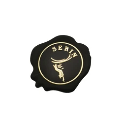 Custom Shape Adhesive Label Printing Red Wine Glass Bottle Sticker Label