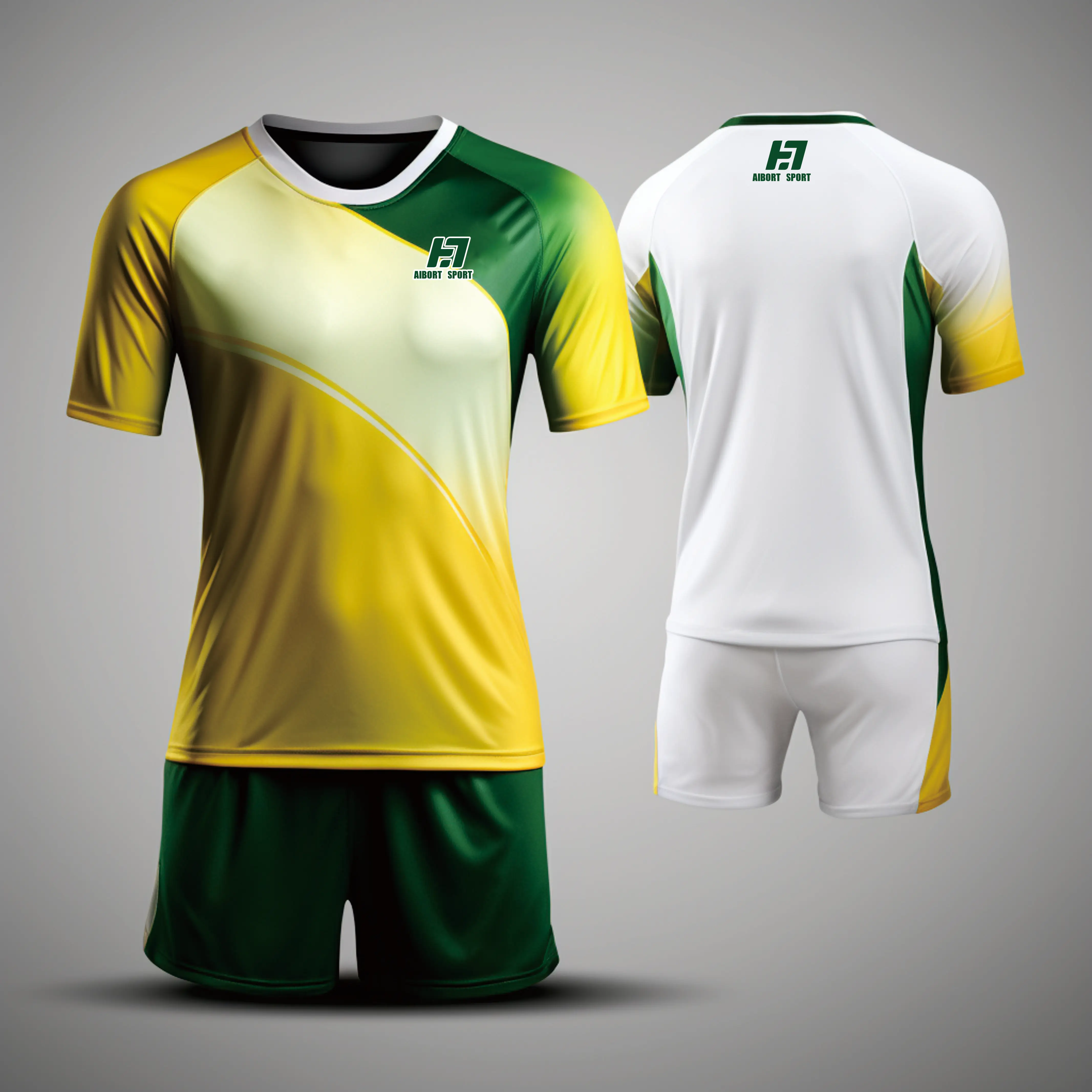 Aibort Wholesale Custom Sublimation Custom Soccer Orange Blank Black Cheap Mens Adults New Season Football jersey European /