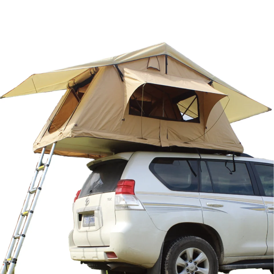 Outdoor Cotton Car Tent Self-Driving Travel Short Top Automatic Waterproof Rainproof Warm Camping Tent for Campers
