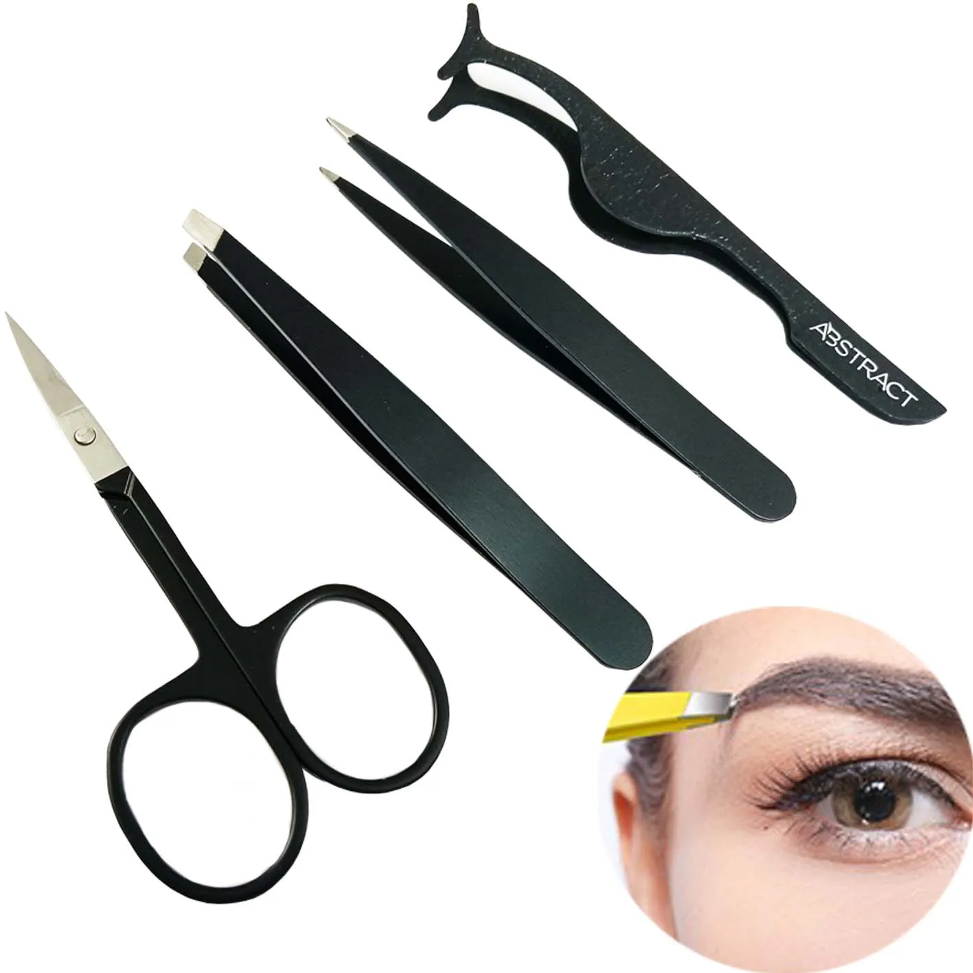 Hot Sell Makeup Tools Eyelash Tweezers Stainless Steel Eyebrow Tweezers For Women