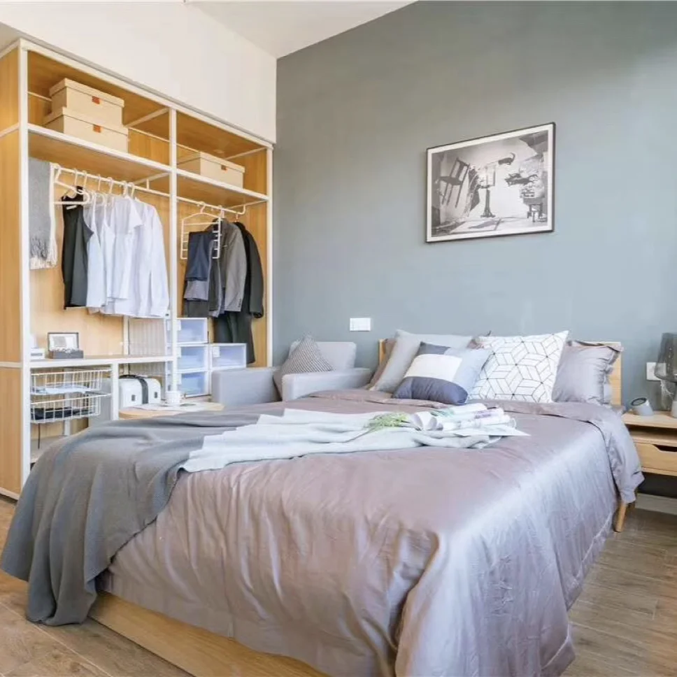 Modern Japanese Style Bedroom High Quality Sleep 20cm Eco Fabric Queen Size Spring Mattress