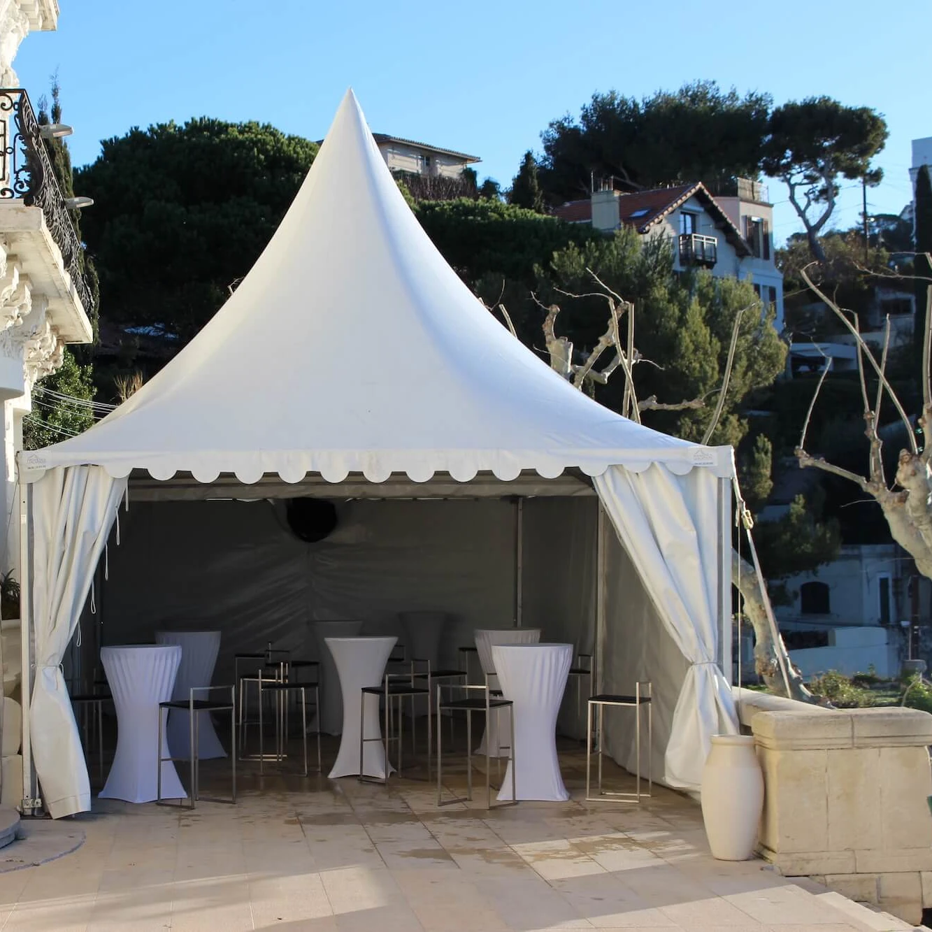 Outdoor Logo Printed 3x3 4x4 5x5 Beach Garden Gazebo Pagoda Canopy Waterproof PVC Wedding Party Trade Show Tents for Events