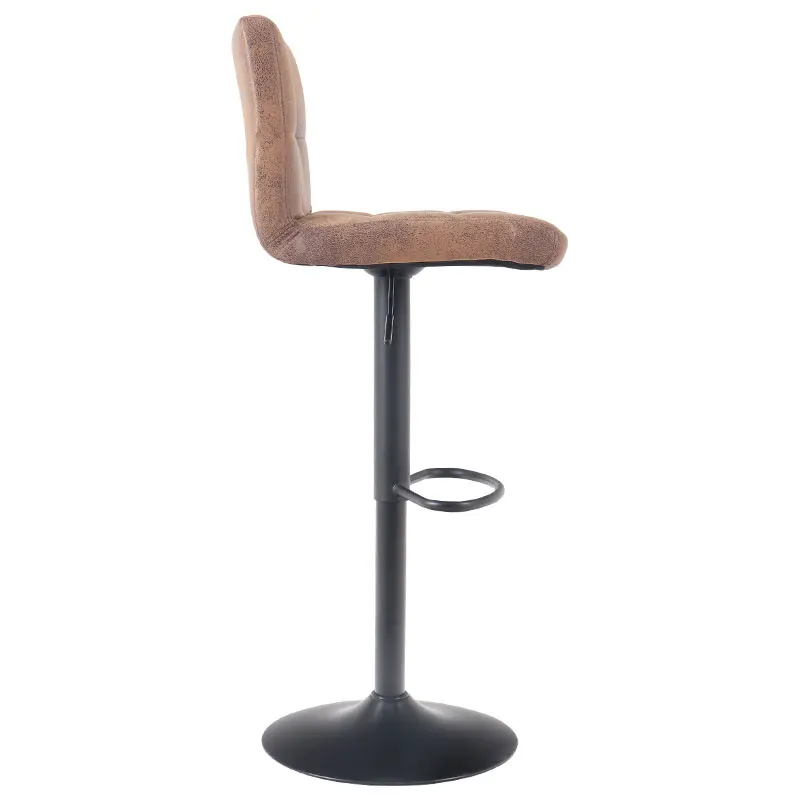 Современное кофейное кафе ресторан Досуг металлическая бархатная мягкая подушка подлокотник стойка высота барные стулья стул