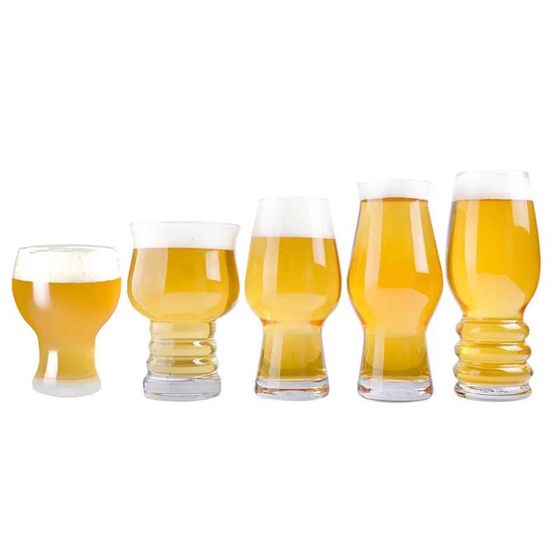 Xianglin Wholesale Custom logo handmade clear crystal stout ipa pilsner Beer Glass cup for bar
