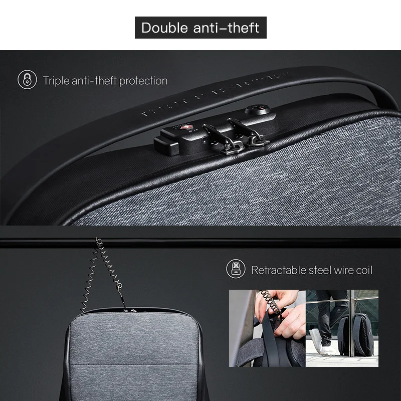 Рюкзак с защитой от кражи usb-портом