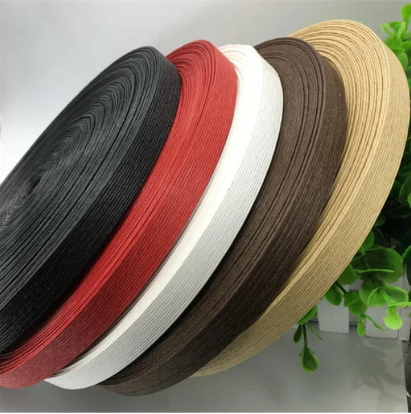 Wholesale paper rope for crafts crochet knitting braiding baskets and bags or bag handle, flat paper strap
