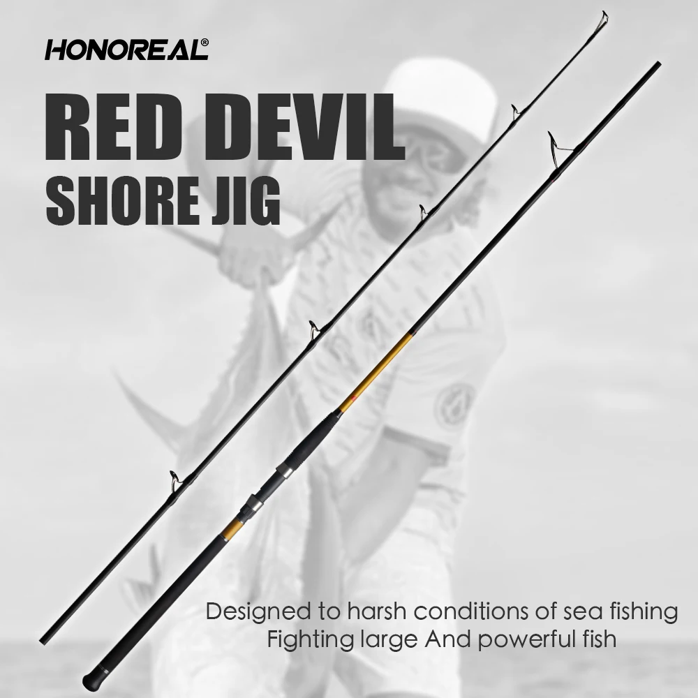 Custom Strong Carbon 2.9m 90-100g 18KG Saltwater Spinning Shore Jig Fishing Rod