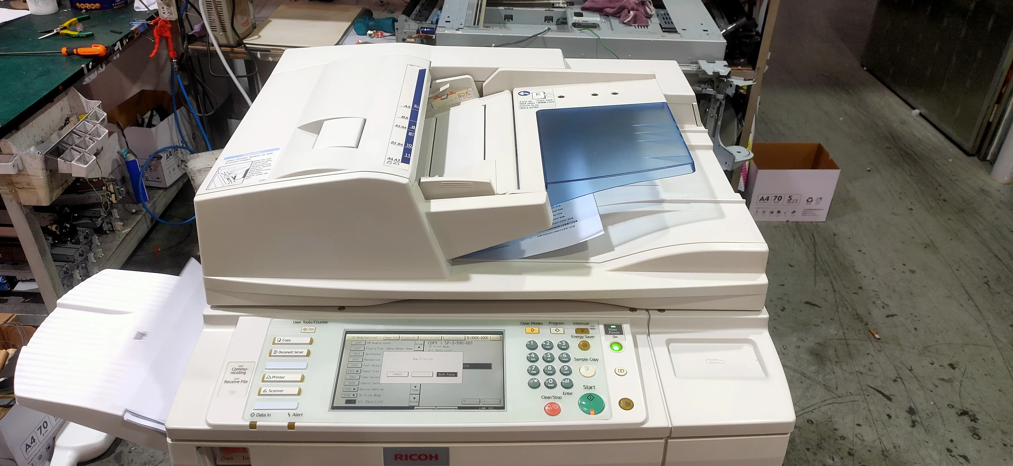 Uesd A3 A4 Digital Printer For Ricoh MP7001 Copier wih B&W Office Equipment Photocopy Machine