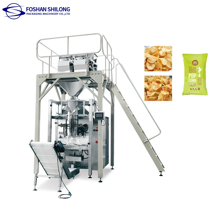 High quality sugar rice candy automatic granule 2 head linear weigher ffs packing machine