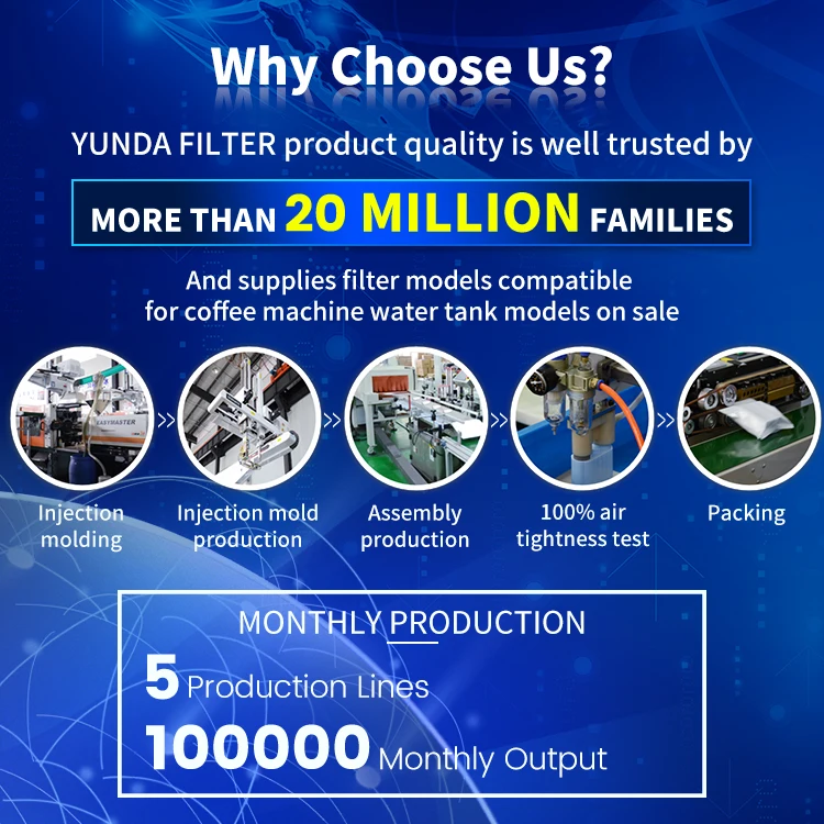 Оптовая продажа заводская цена замена для синего цвета Auqa Clean CA6903 22 00 99 фильтр воды кофемашины домашнего