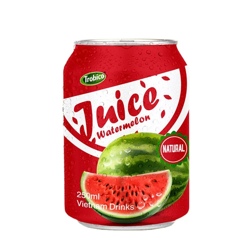 Vietnam Manufacturer with Trobico Brand or OEM Service in 250ml Short Can Fresh Orange Juice Drink