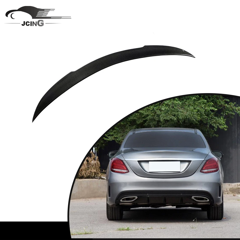 Fashion Body Upgrade Carbon Rear Spoiler For Mercedes-Benz W205 C43 C63 AMG 2015-2020