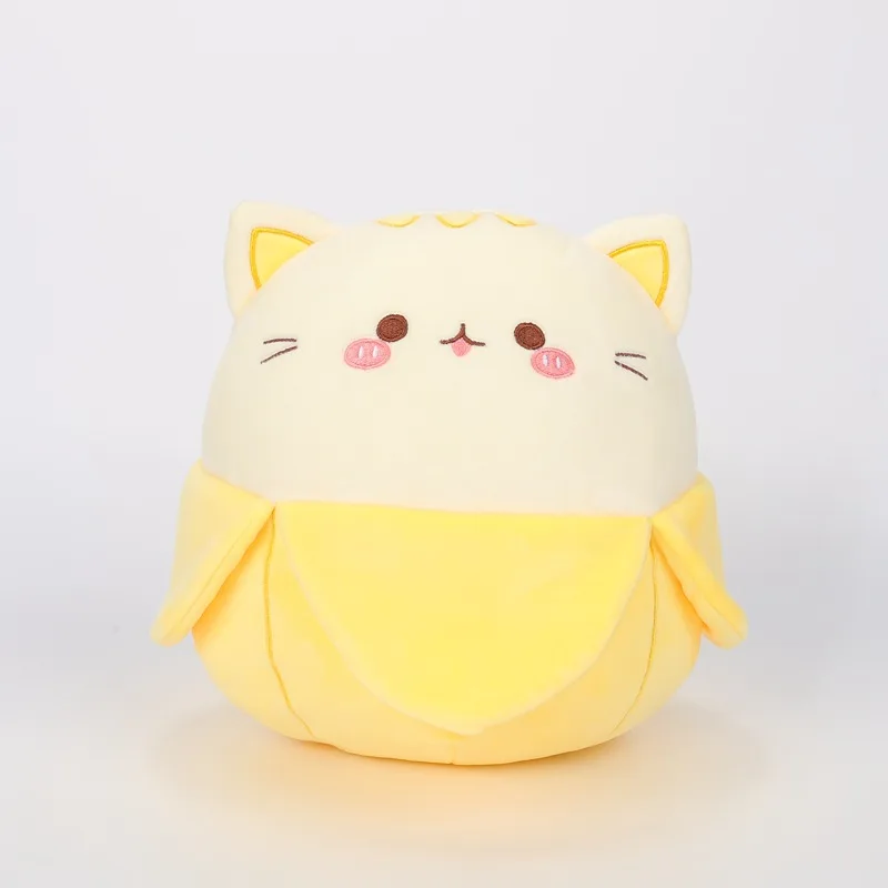 Kawaii Banana Cat Pillow Plush Toy Turkey Pillow Cute Watermelon Pig Doll Stuffed Custom Plush Animal Toy Juguetes de peluche