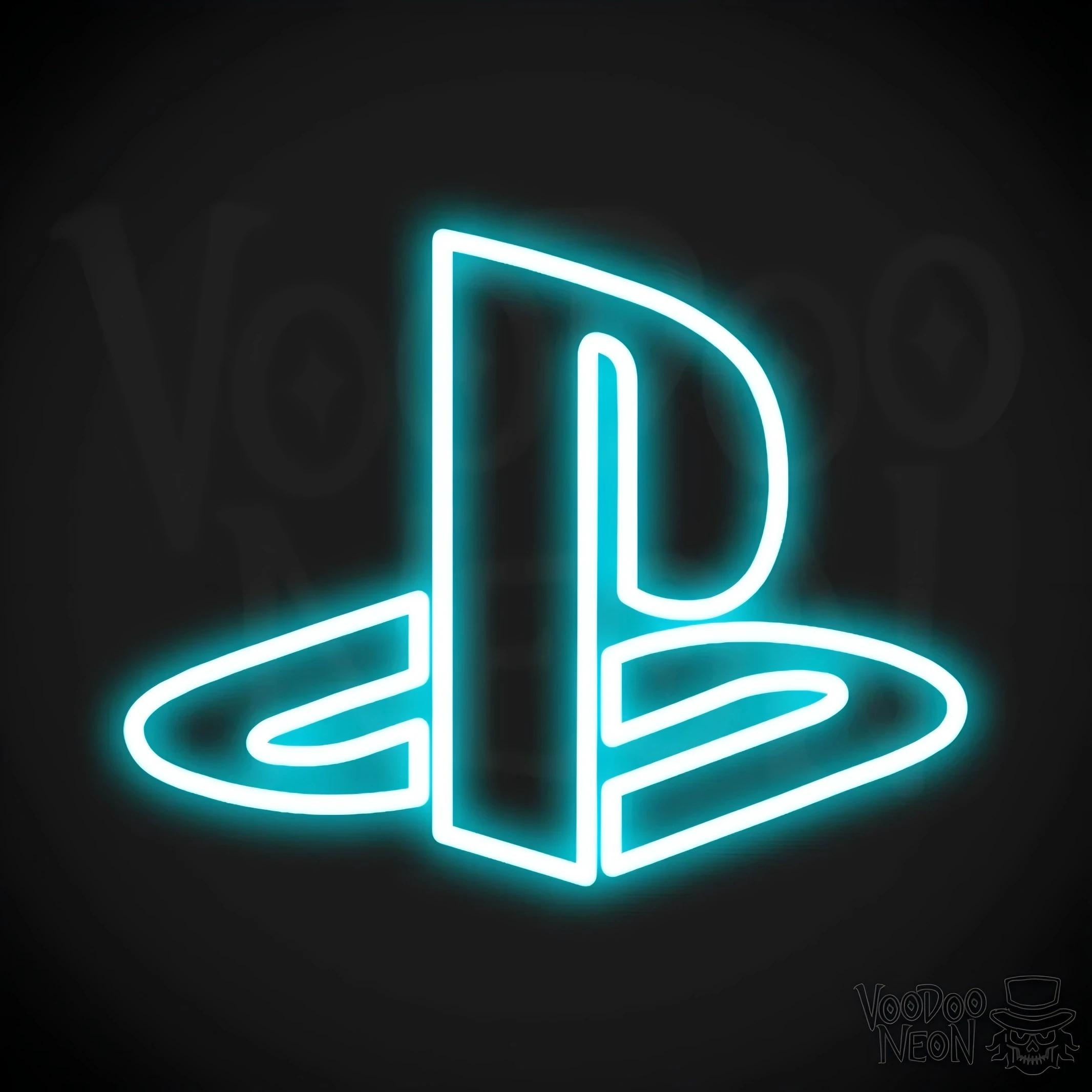 Playstation neon sign and uv printing custom neon sign gaming design led light neon sign