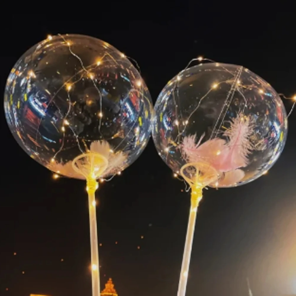 B Foil Balloons Decotex 12inch Led Light Up Balloon Rose Bouquet