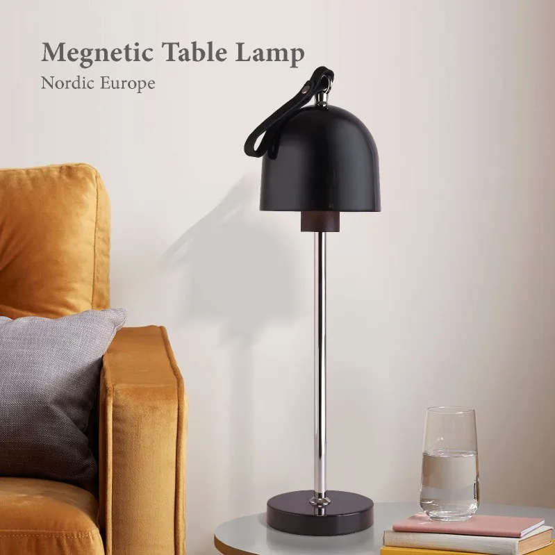 Modern Nordic Cordless Wine Lamp Rechargeable Metal LED Table Lamp Use-for Hotel Bar Living Room Restaurant Night Club Lights