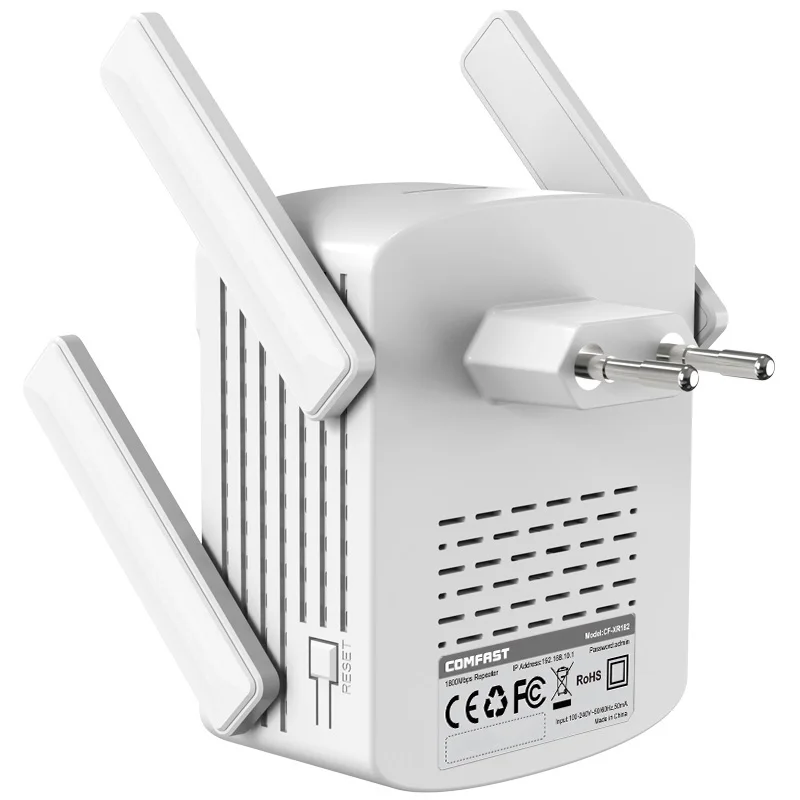 Comfast OEM/ODM 1800Mbps Wifi6 Wireless Repeater CF-XR182 Full Gigabit Mesh Router WiFi Repeater 4 Antennas Network Extender