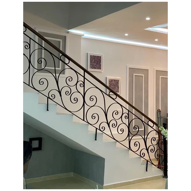 Iron Staircase Handrail Outdoor Wrought Iron Stair Railing Design Luxury Iron Stair Handrail