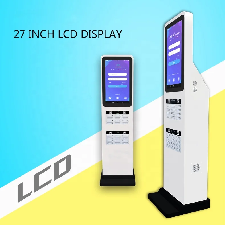 Cell phone charging station  24 slots  Shared power bank rental station for  mall  Portable Power bank station