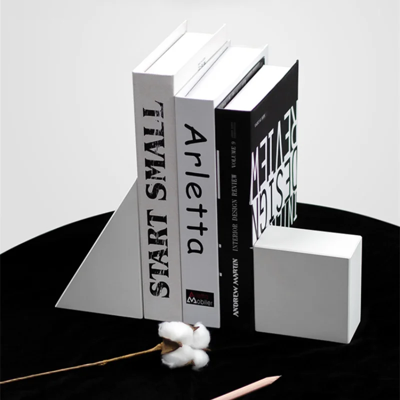 Welcome OEM/ODM customized size colour desk accessories real gray concrete cement bookend