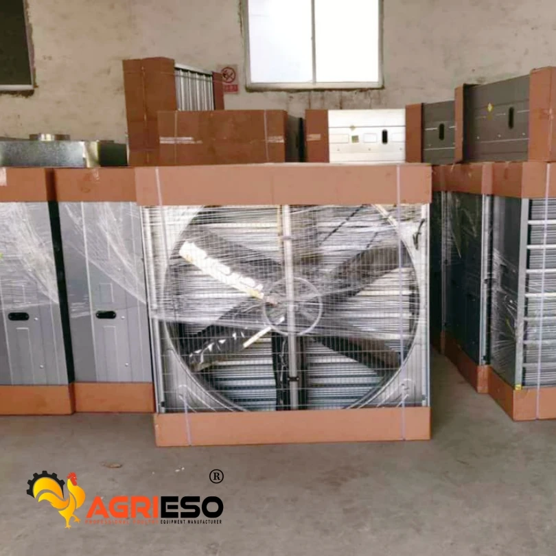 Agrieso Poultry Chicken Farm Exhausted Cooling Fans 50 Inch Push-Pull Motor Driven Exhaust Ventilation Fans For Farm