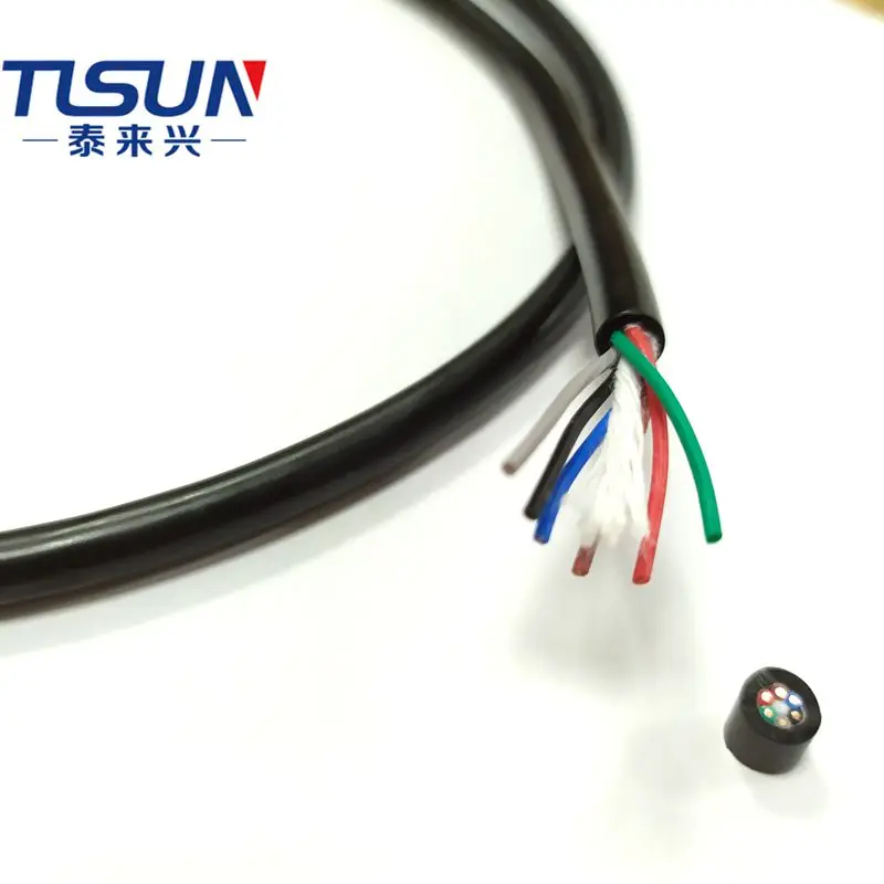 Flexible  Drag Chain Control PUR-HF-YY Cable 6x0.2mm2
