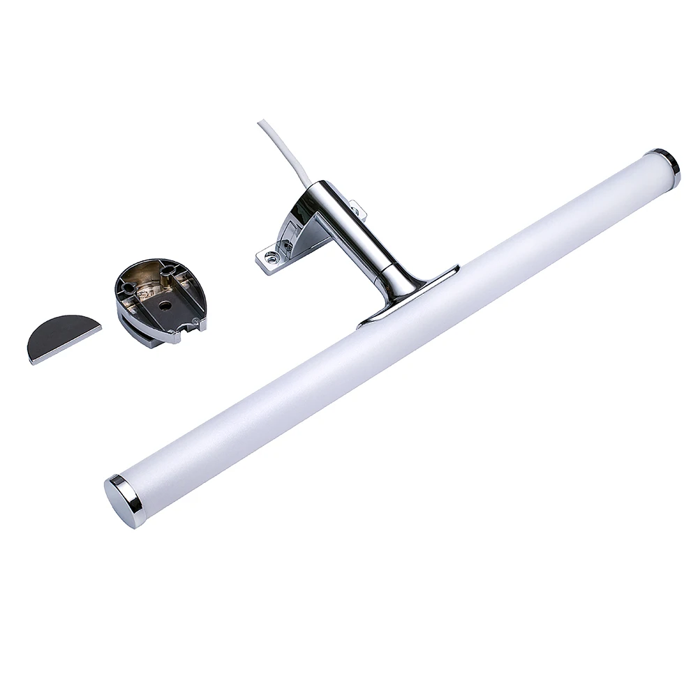 Chrome 220VAC IP44 8W led bathroom wall vanity light fixture for mirror
