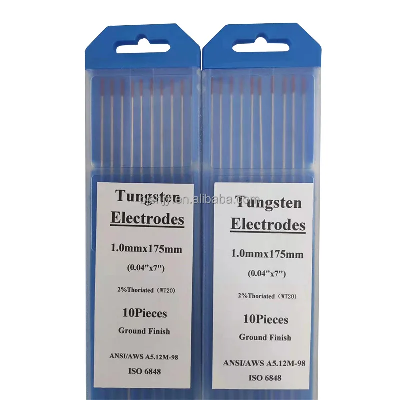 Welding assorted wolfram electrodes tig grinding tungsten electrode 1.0 red color  eletrodo tungstnio 24