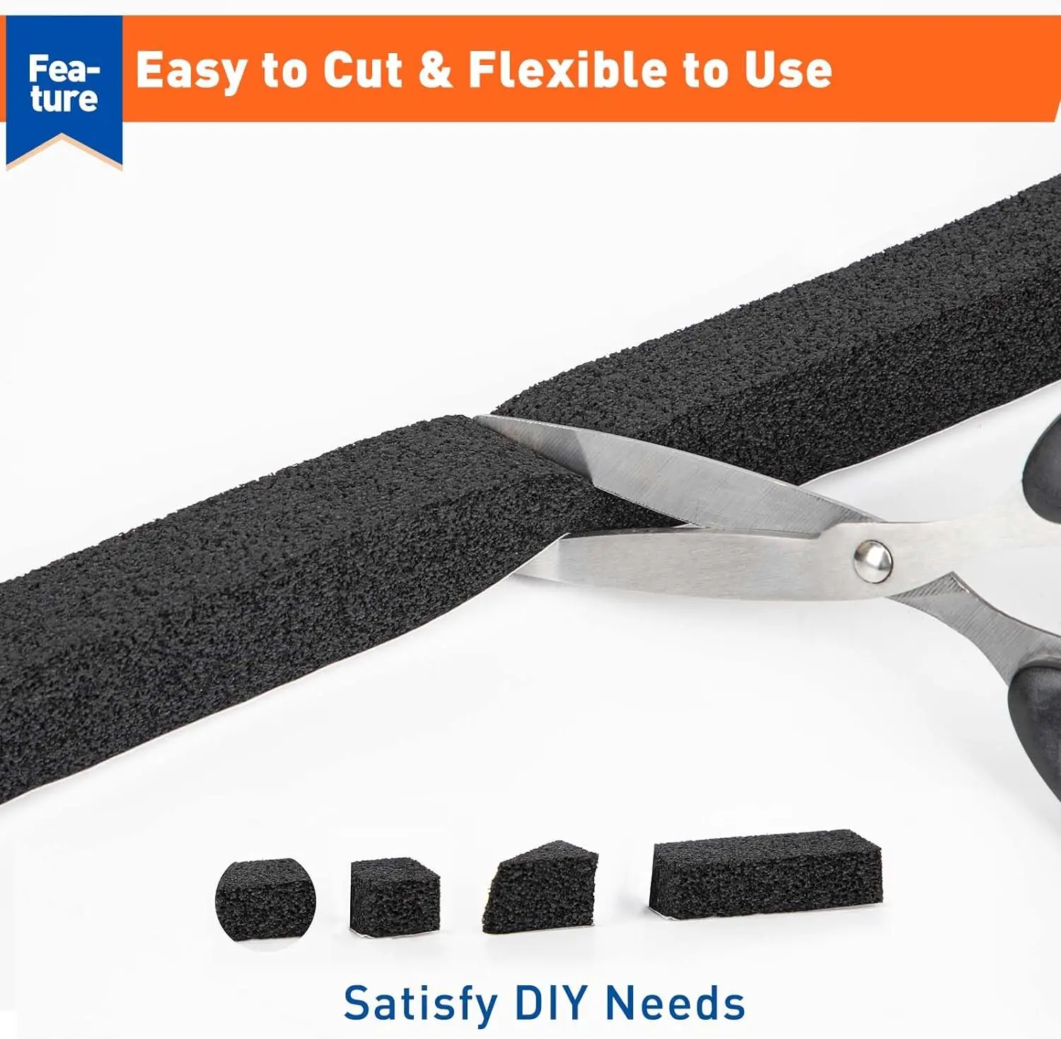 High density insulation self-adhesive tape suitable for sealing doors windows and air conditioners