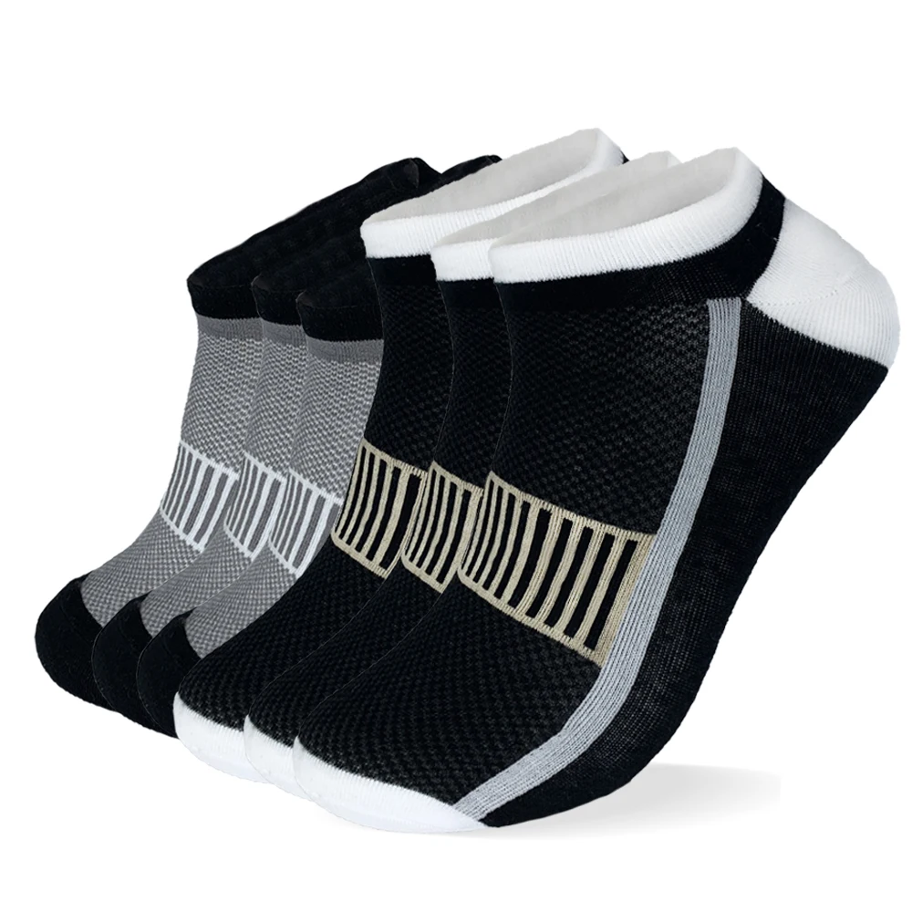 Low MOQ Custom Logo Black Mens And Woman Socks Cotton Short Sport Summer Season