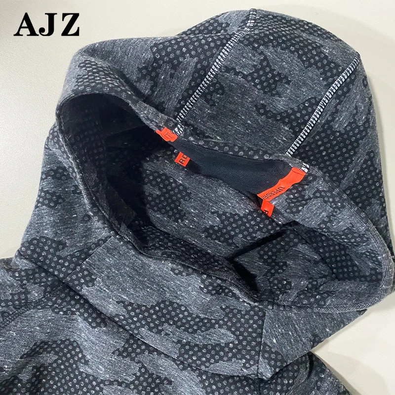 OEM 100% Cotton Heavy Weight tracksuit Oversized Wholesale zipper pocket sweatshirts Custom Logo Hoodies For Men