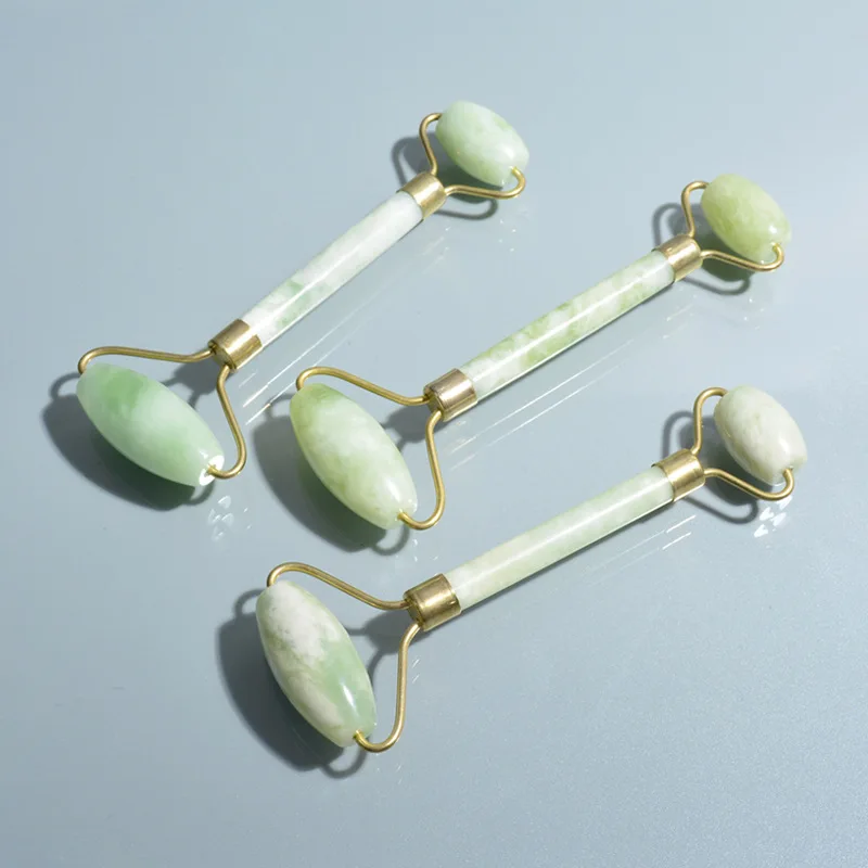 Beauty Anti Aging 100% Natural Stone Facial Skin Massage Green Quartz Jade
