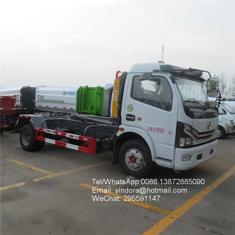Гидравлический подъемник Dongfeng на 4 тонны 5 6 7 8 тонн с крючком рулон отходов в рулоне мусорный самосвал С