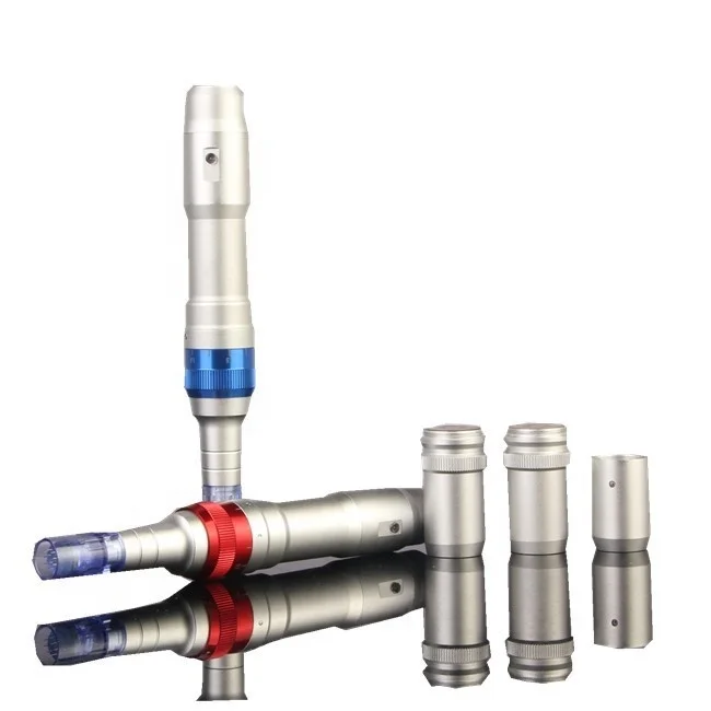 A6 Electric Derma Pen Ultima Model With Adjustable Liquid Output Cartridge For Skin Acne Treatment