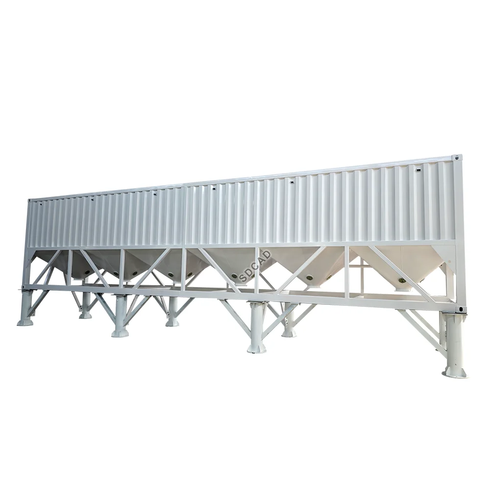 Heavy Duty container silo bulk material storage tank Horizontal Cement Silo for Mobile Application