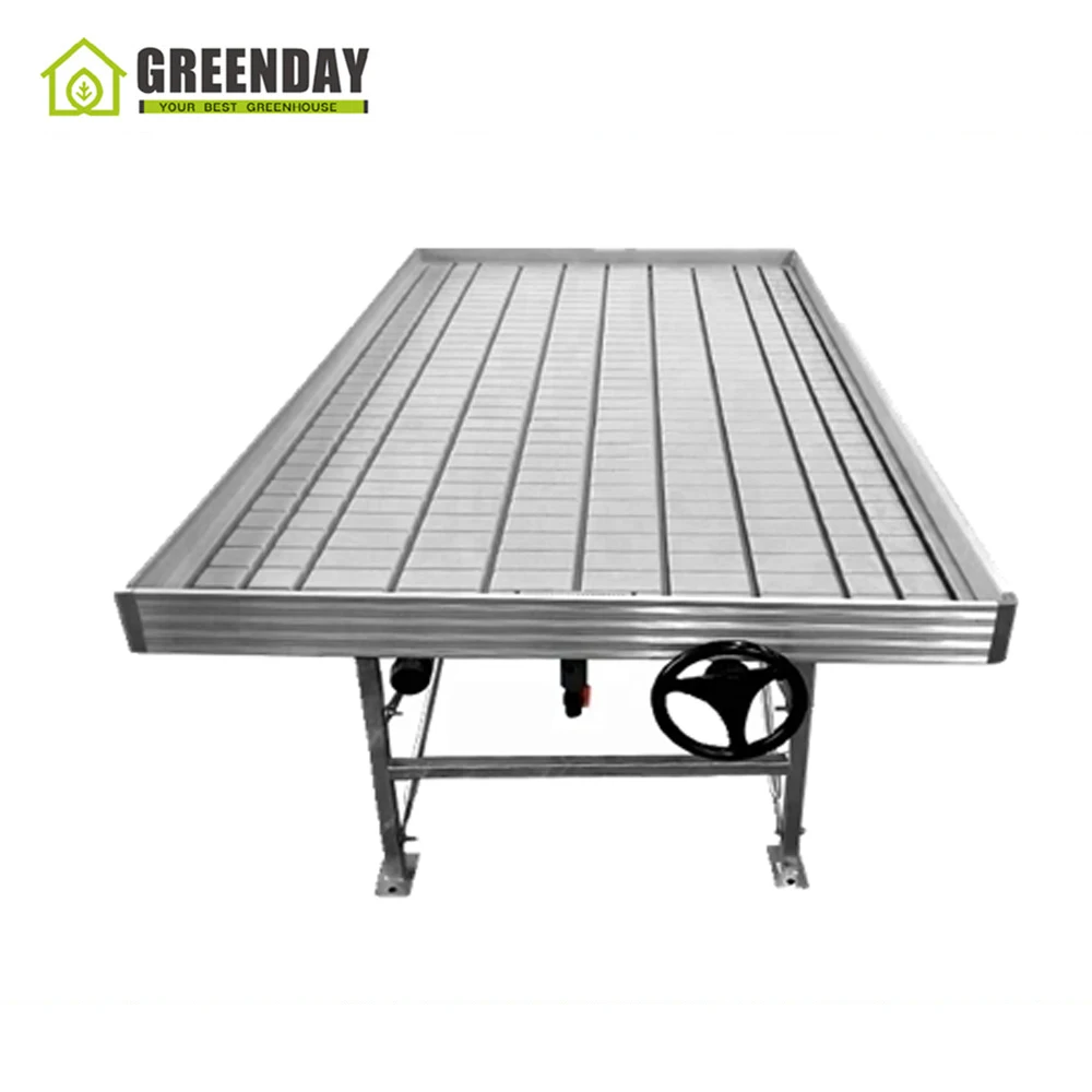 
GREENDAY Wholesale agricultural greenhouse orchid plant nursery tray ebb and flow table 