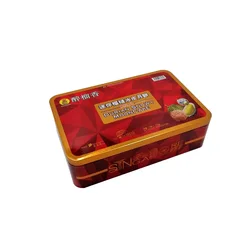 Rectangular Food Grade Customized printed Moon Cake Tin Box Packaging Box For Moon Cake