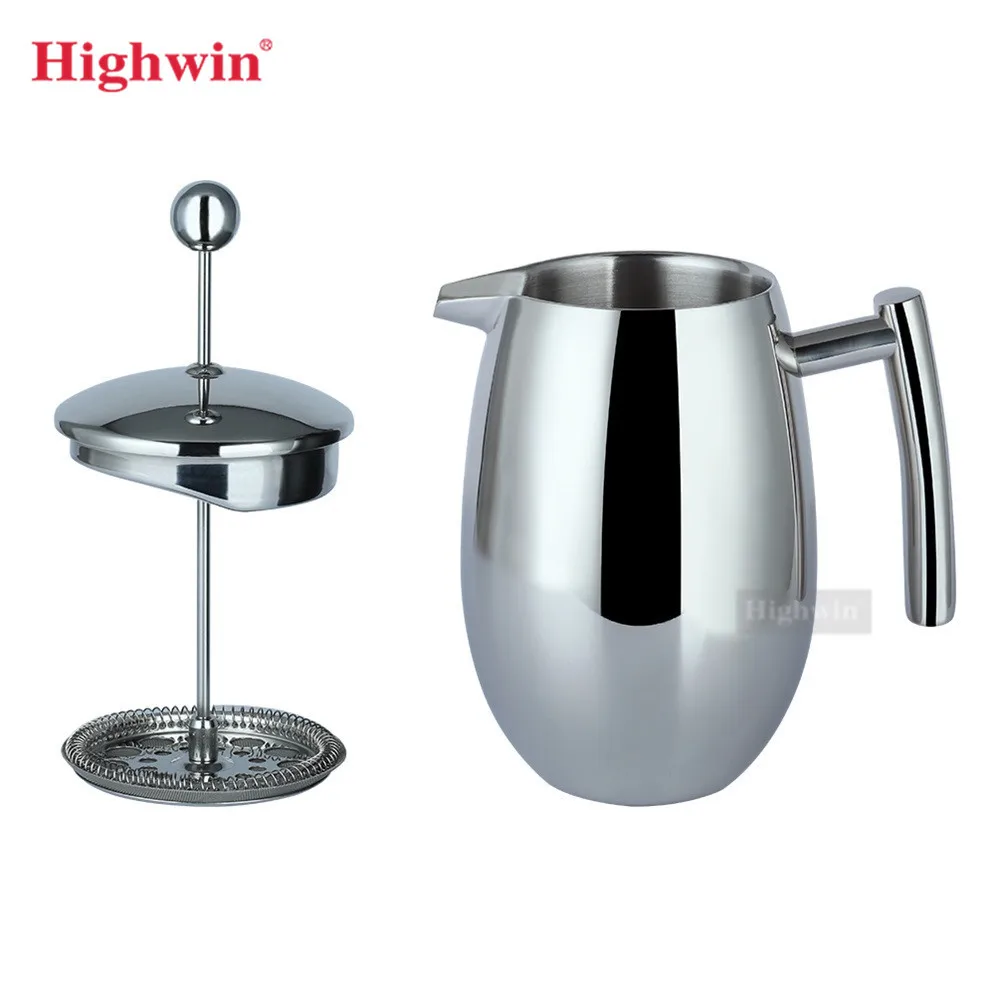 Highwin Factory Wholesale Stainless Steel Coffee French Press