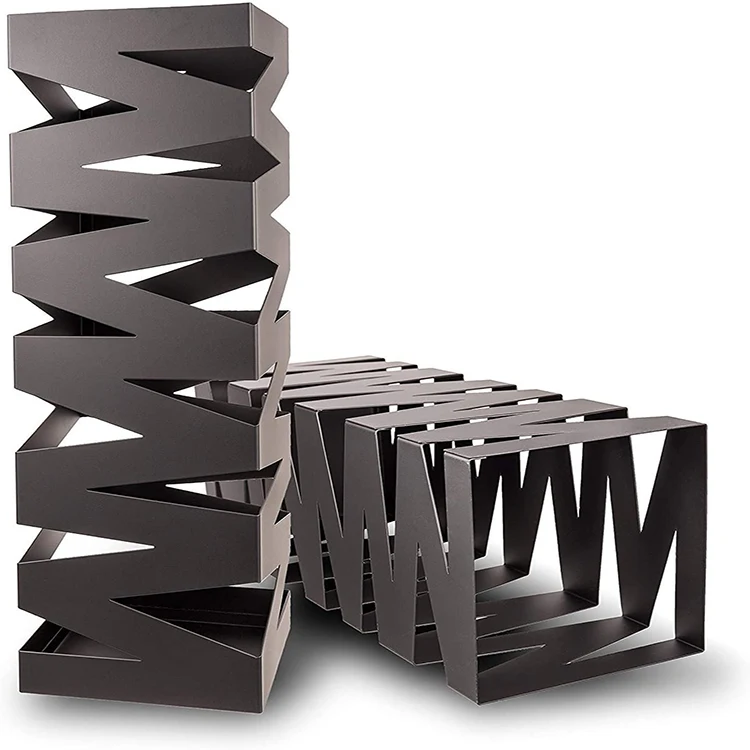 Luxury new design black iron rack China umbrella stand