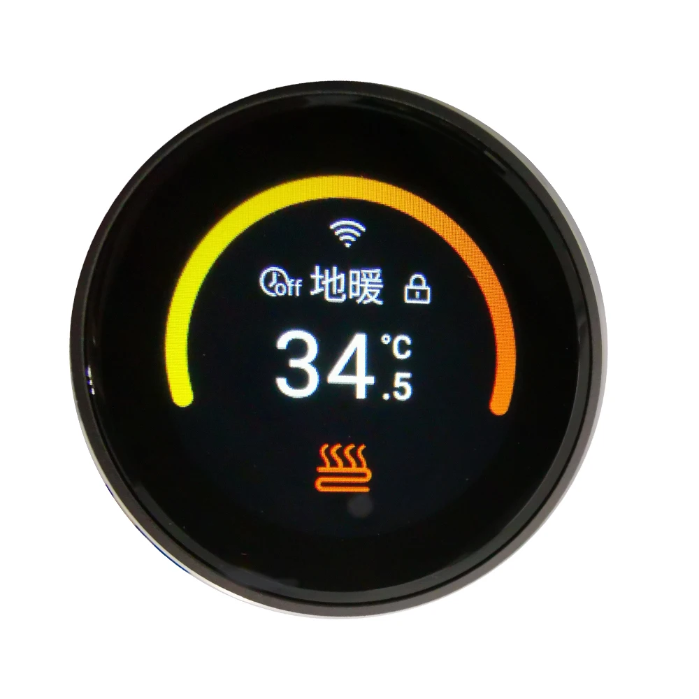 Wisecoco Uart RS232 1.43 Inch Smart Switch Rotary Encoder Bluetooth Touch Knob Lcd Amoled Display Home Appliance Solution