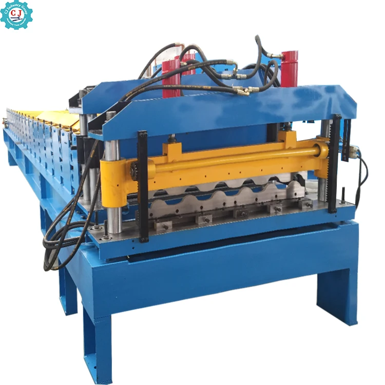 Corrugated Board Metal interlocking High Quality Automatic Arch Bias Glazed Tile Roll Forming Making Machine For Production Line