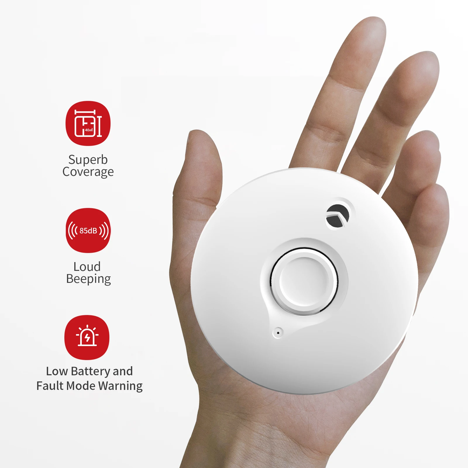Standalone Battery Smoke Detector Fire Alarm Independent Alarm Detector 85db Sound Sensor 433mhz Products Installations