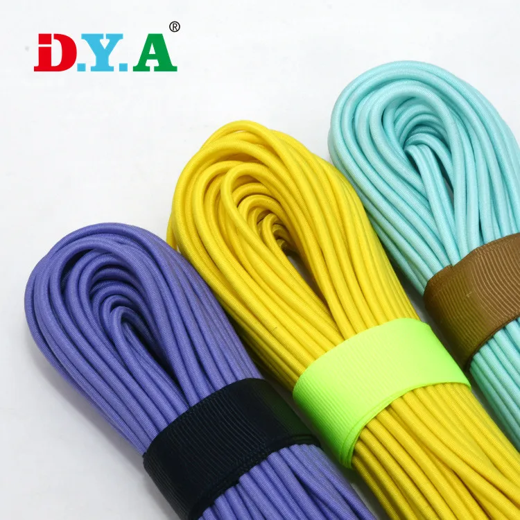Wholesale high quality custom colorful round 0.8mm 1mm 1.2mm 1.5mm 1.8mm 2mm elastic cord for pant garment