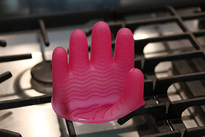 
Heat Resistant 5-Finger Silicone Oven Mitt Gloves Silicone Baking Oven Mitts 